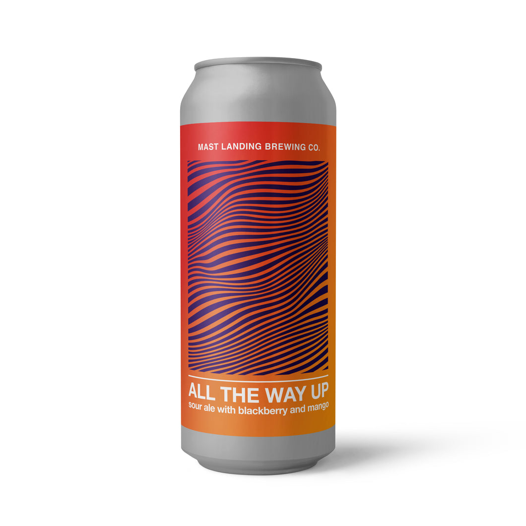 All The Way Up: Sour Ale Brewed with Blackberries, Mangos and Lactose - 4.8% ABV
