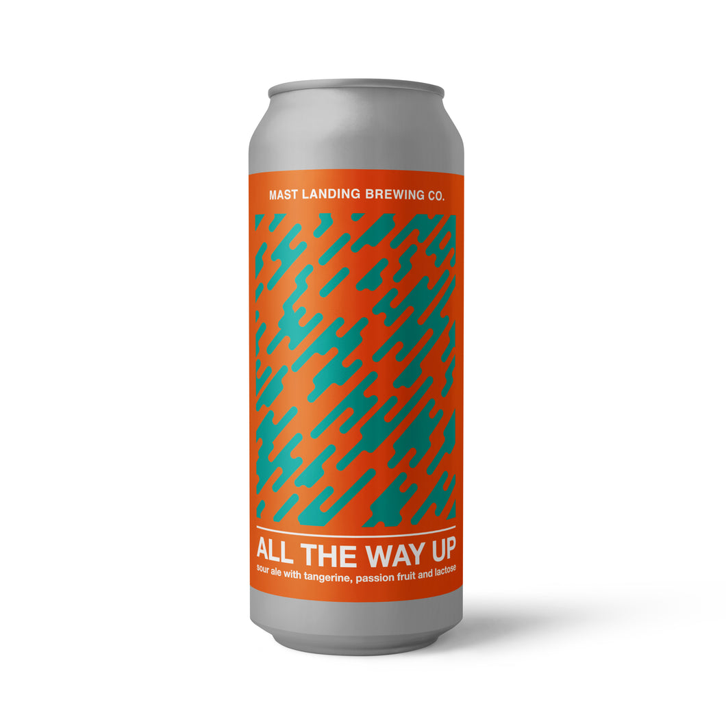 All The Way Up: Sour Ale Brewed with Tangerine, Passion Fruit & Lactose - 4.8% ABV