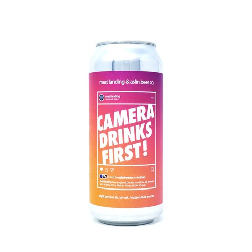 Can of Mast Landing camera drinks first