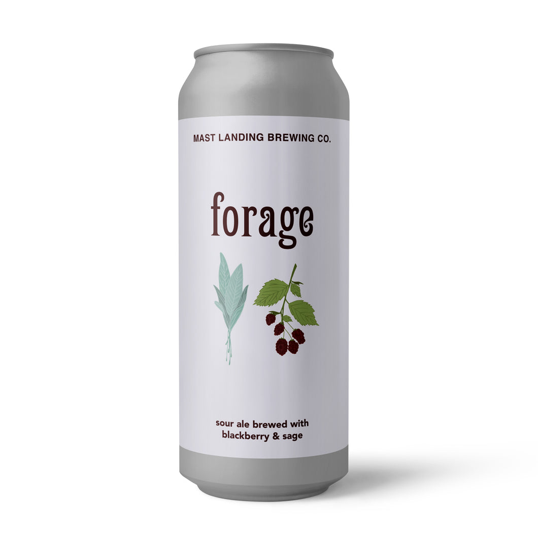 forage - Sour Ale brewed with Blackberry and Sage - 6.3% ABV