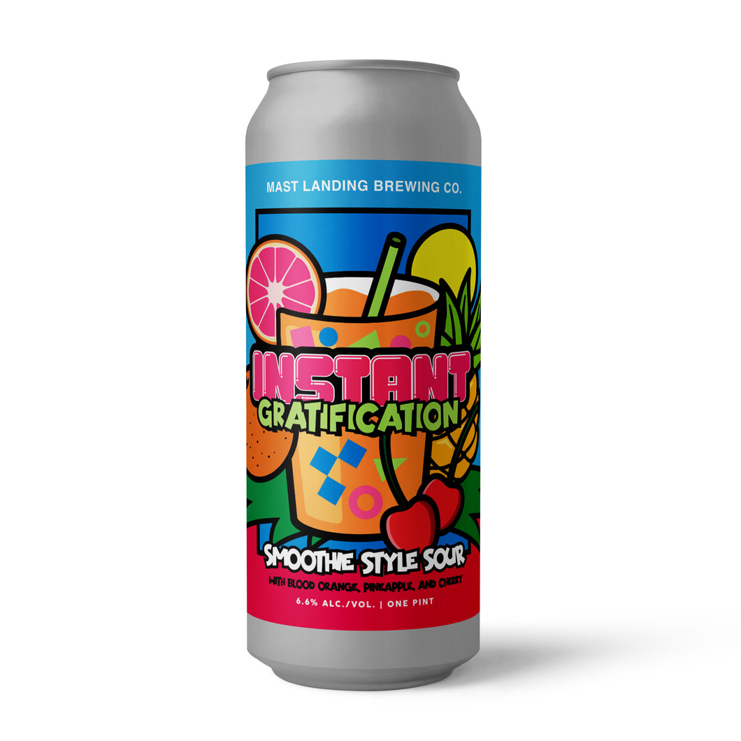 Instant Gratification - Smoothie Style Sour with Blood Orange, Pineapple, and Cherry - 6.6% ABV