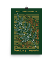 Load image into Gallery viewer, Mast Landing Label Poster - Sanctuary IPA
