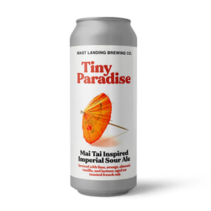 Tiny Paradise - Mai Tai Inspired Imperial Sour Ale brewed with Lime, Orange, Almond, Vanilla, and Lactose; aged on Toasted French Oak - 8% ABV
