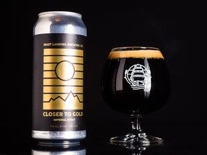 Can and pour of Mast Landing closer to gold