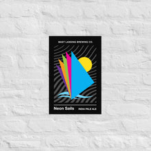 Load image into Gallery viewer, Mast Landing Label Poster - Neon Sails IPA
