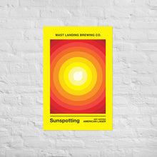 Load image into Gallery viewer, Mast Landing Label Poster - Sunspotting Dry Hopped Lager
