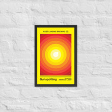 Load image into Gallery viewer, Mast Landing Framed Label Poster - Sunspotting Dry Hopped Lager
