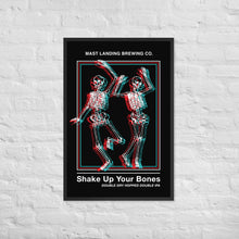 Load image into Gallery viewer, Mast Landing Framed Label Poster - Shake Up Your Bones Double IPA
