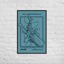 Load image into Gallery viewer, Mast Landing Framed Label Poster - Jonah Double IPA
