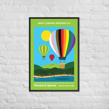 Load image into Gallery viewer, Mast Landing Framed Label Poster - Onward &amp; Upward Kolsch with Lime
