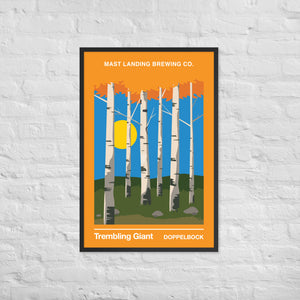 Mast Landing Framed Label Poster - Trembling Giant Doppelbock